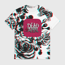 Мужская футболка 3D Dead by april rose glitch