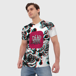 Мужская футболка 3D Dead by april rose glitch - фото 2