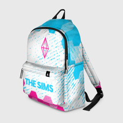 Рюкзак 3D The Sims neon gradient style по-центру