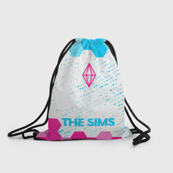 Рюкзак-мешок 3D The Sims neon gradient style по-центру