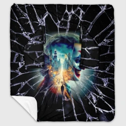 Плед с рукавами Джокер в мегаполисе - осколки