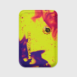 Картхолдер Magsafe магнитный Serious Sam flame yellow