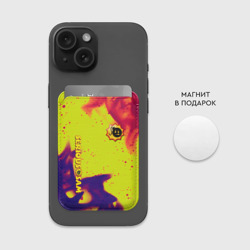 Картхолдер Magsafe магнитный Serious Sam flame yellow - фото 2
