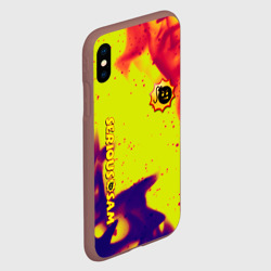 Чехол для iPhone XS Max матовый Serious Sam flame yellow - фото 2