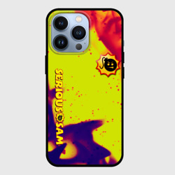 Чехол для iPhone 13 Pro Serious Sam flame yellow