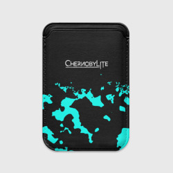 Картхолдер Magsafe магнитный Chernobylite камуфляж голубой