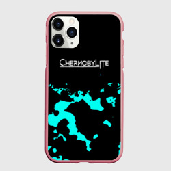 Чехол для iPhone 11 Pro Max матовый Chernobylite камуфляж голубой