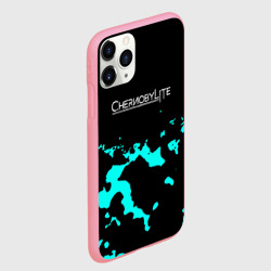 Чехол для iPhone 11 Pro Max матовый Chernobylite камуфляж голубой - фото 2