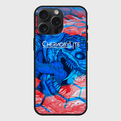 Чехол силиконовый для Apple iPhone 15 Pro Мax матовый Chernobylite monster 