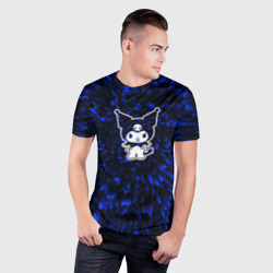 Мужская футболка 3D Slim Kuromi blue energy - фото 2