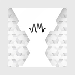 Магнит виниловый Квадрат Arctic Monkeys white poly