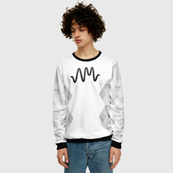 Мужской свитшот 3D Arctic Monkeys white poly - фото 2