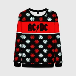 Мужской свитшот 3D AC DC winter steel