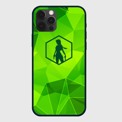 Чехол для iPhone 12 Pro Max Tomb Raider green poly