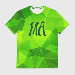 Мужская футболка 3D Maneskin green poly