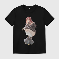 Мужская футболка хлопок Дандадан Момо Аясэ НЛО