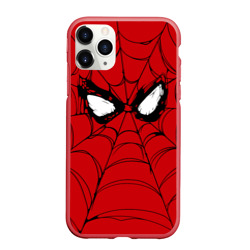 Чехол для iPhone 11 Pro Max матовый Глаза Человека-паука