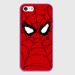 Чехол для iPhone 5/5S матовый Глаза Человека-паука