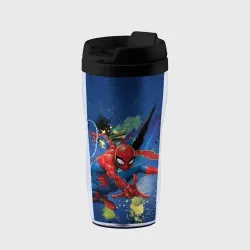 Термокружка-непроливайка Spider-man with a spider web