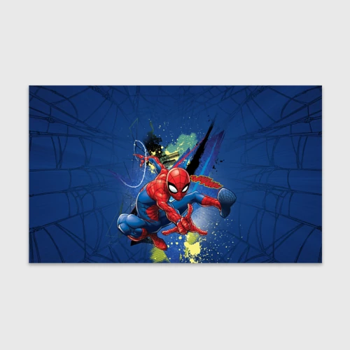 Бумага для упаковки 3D Spider-man with a spider web
