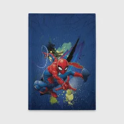 Обложка для автодокументов Spider-man with a spider web