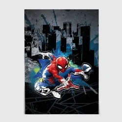 Постер Spider-man over the city