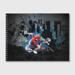 Альбом для рисования Spider-man over the city
