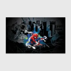 Бумага для упаковки 3D Spider-man over the city