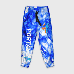Детские брюки 3D Portal 2 flame blue