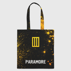 Шоппер 3D Paramore - gold gradient по-центру