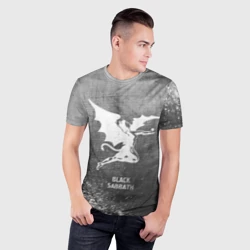 Мужская футболка 3D Slim Black Sabbath - grey gradient - фото 2