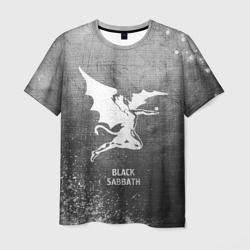 Мужская футболка 3D Black Sabbath - grey gradient