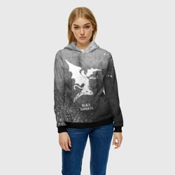 Женская толстовка 3D Black Sabbath - grey gradient - фото 2
