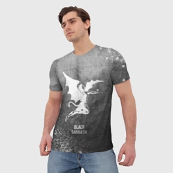 Мужская футболка 3D Black Sabbath - grey gradient - фото 2
