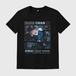 Мужская футболка хлопок Bang chan stray kids teaser