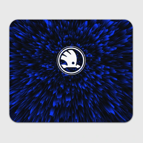 Прямоугольный коврик для мышки Skoda blue energy