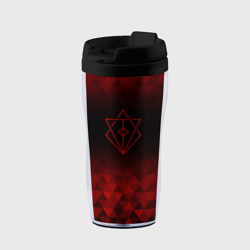 Термокружка-непроливайка In Flames red poly