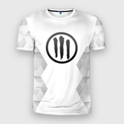 Мужская футболка 3D Slim Three Days Grace white poly