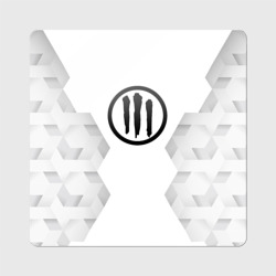 Магнит виниловый Квадрат Three Days Grace white poly