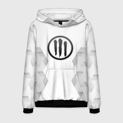 Мужская толстовка 3D Three Days Grace white poly