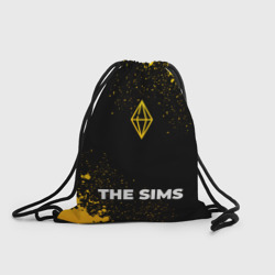 Рюкзак-мешок 3D The Sims - gold gradient по-центру