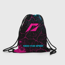 Рюкзак-мешок 3D Need for Speed - neon gradient по-центру