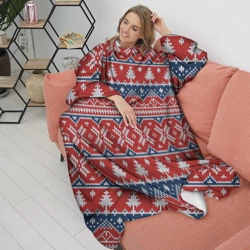 Плед с рукавами New year pattern - фото 2