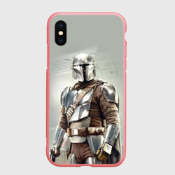 Чехол для iPhone XS Max матовый The Mandalorian - Din Djarin