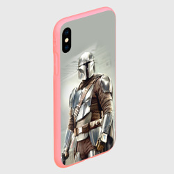 Чехол для iPhone XS Max матовый The Mandalorian - Din Djarin - фото 2