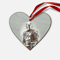 Деревянная игрушка Сердце The Mandalorian - Din Djarin