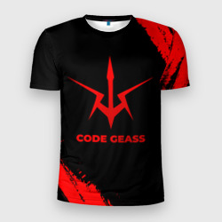 Мужская футболка 3D Slim Code Geass - red gradient