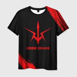 Мужская футболка 3D Code Geass - red gradient