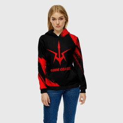 Женская толстовка 3D Code Geass - red gradient - фото 2