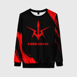 Женский свитшот 3D Code Geass - red gradient